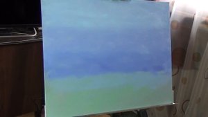 как рисовать небо маслом, цвет неба , рисуем облака маслом