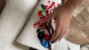 Валенки белые женские с вышивкой