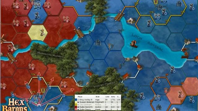 Castle Vox 16 - Hex Barons scenario playing King Voxley on Hard level. смотреть онлайн