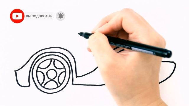 Как нарисовать МАШИНУ / Мультик раскраска МАШИНА / Раскрась Ка смотреть онлайн