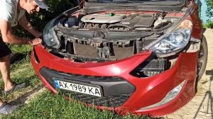 Как снять передний бампер на Hyundai Sonata YF Hybrid
