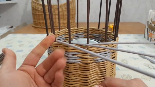 Основные узоры плетения и переходы между ними.Плетение из бумажной лозы.