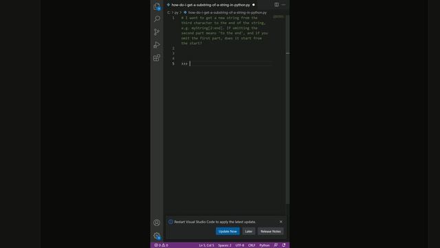 How do I get a substring of a string in Python? смотреть онлайн
