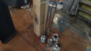 Банный чан из нержавеющей стали на подставке-печь