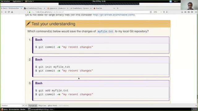 git-intro 1/2, CodeRefinery 25.may-4.jun 2020 day 1 смотреть онлайн