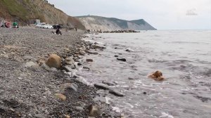 Весеннее море в Анапе - Пляж на Высоком берегу