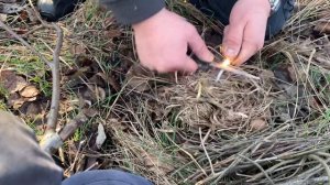 Как разжечь костёр без спичек при Помощи огнива