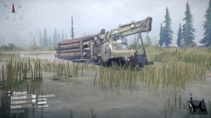 УРАЛ 375 лесовоз (часть 2) Загрузка  #mudrunner