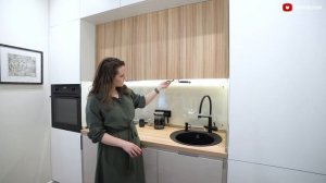 ? Современная КУХНЯ в малогабаритке! ИНТЕРЬЕР кухни в студии 27 кв.м для СЕМЬИ с 2 детьми. Румтур