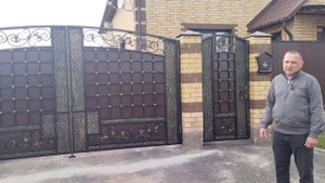 Кованные ворота и калитка