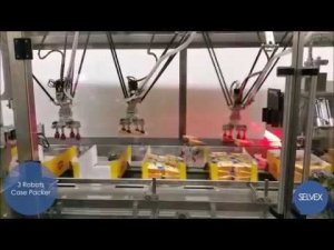 Оборудование для нарезки головок сыра на сегменты, укладки роботом в трейсилер и коррекс