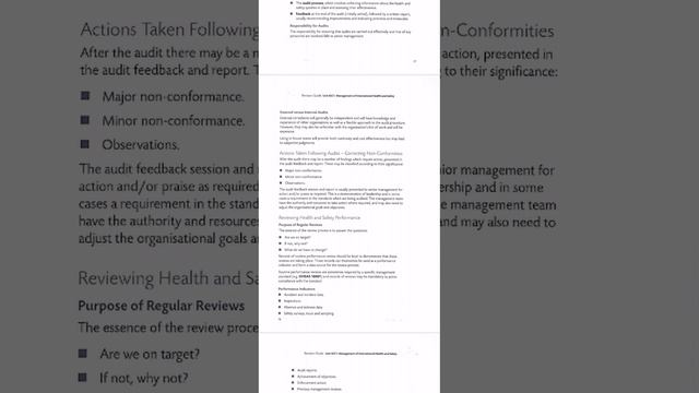 Nebosh Safety IGC 1 Element 5, Auditing Reviewing Health and safety performance or indicators. смотреть онлайн