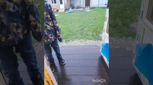 Быстровозводимое крыльцо из профильной трубы.