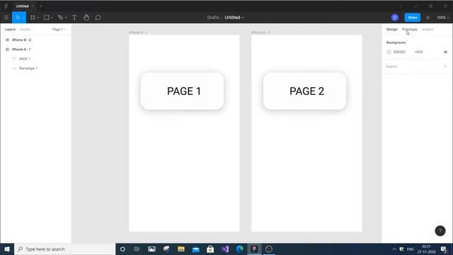 Move from one screen to another on button click in Figma | Figma tutorial смотреть онлайн