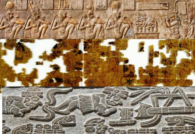Ассорти: юность богов, эротика "Туринский царский папирус Египта", жертвоприношения майя.