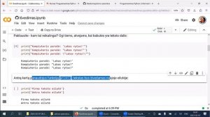 Python paskaita #1 | Aplinka. Komentarai. Išvestis. Matematiniai veiksmai | 2023-02-07