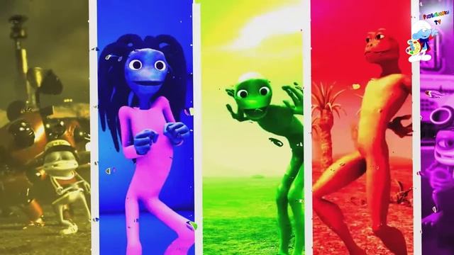 Dame tu Cosita VS Patila VS Крейзи Фро VS Alien Green VS Халк VS Говорящий Том Цветной танцевальный смотреть онлайн