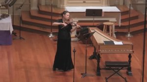 Telemann - Fantasia for Violin Solo Allegro - Cynthia Freivogel & Voices of Music (HD)