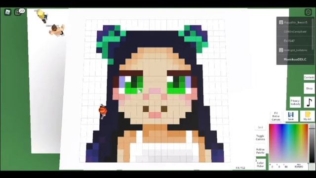 Drawing my previous avatar! Roblox | Pixel Art смотреть онлайн