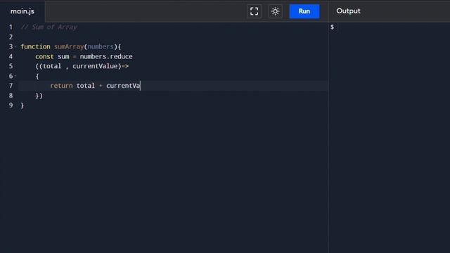 Sum Of Array||Array|| JavaScript||