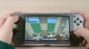 Nintendo Switch Lite Minecraft Building Stables ep 02 Gameplay handheld