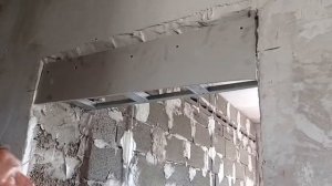 Проемы - выравнивание в один уровень, уменьшение гипсокартоном