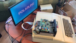 Apple II Plus - включение после рекапинга