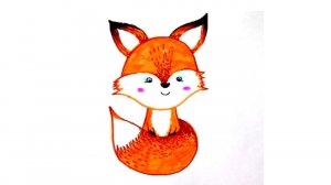 Как нарисовать лисичку #простыерисунки #рисунки_для_детей #рисуем_вместе