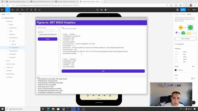Turns your Figma design into .NET MAUI Graphics code смотреть онлайн