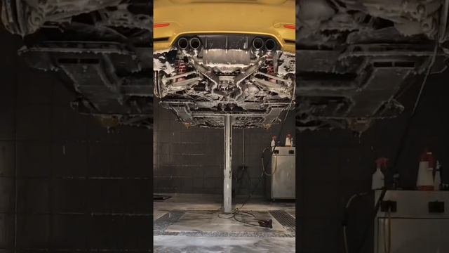 Мойка подкапотного пространства + мойка днища арок подвески BMW M4 #bmwm4 #автомойка  #мойкаднища