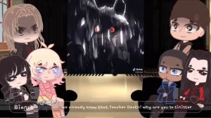 Nevermore react to y/n Death of Puss in Boots as New Teacher ☂️