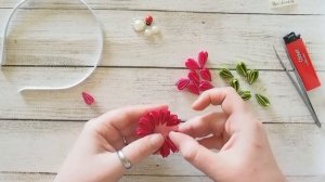 Стильный ободок с цветком из атласных лент DIY | Stylish headband with satin ribbon flower