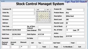 How to Create Stock Control Management System in Excel Using VBA - Full Tutorial