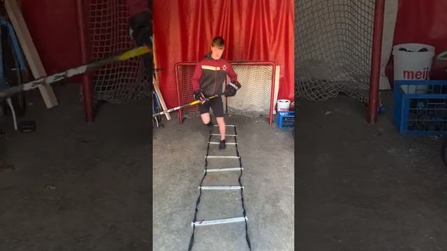 Quick Feet Agility with Ladder - 2 Feet, 1 Foot