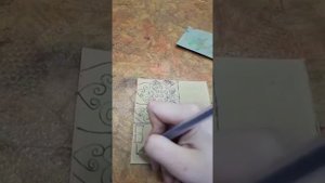 Рисунок на линолеуме