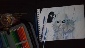 Drawing Sans from Undertale