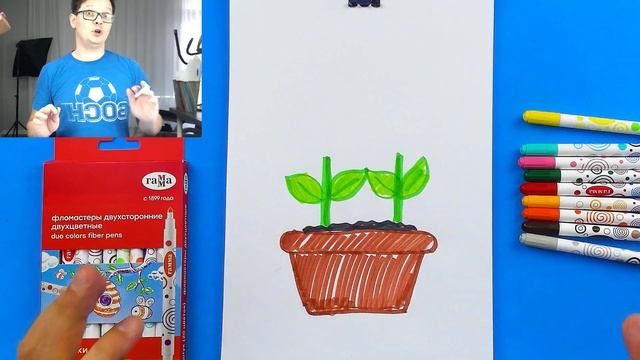 Просто рисуем ЦВЕТЫ фломестером смотреть онлайн