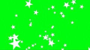 White Stars #1 / Green Screen - Chroma Key