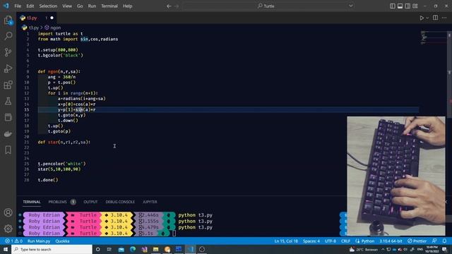 ASMR Programming - Python Turtle - Tinkering Shapes - No Talking смотреть онлайн