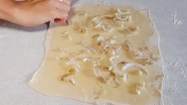 КАТЛАМА узбекская. Слоистые ЛУКОВЫЕ ЛЕПЕШКИ