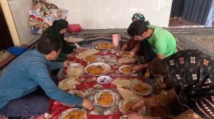 Cementing the floor of the Parvaneh and Youssef nomadic house