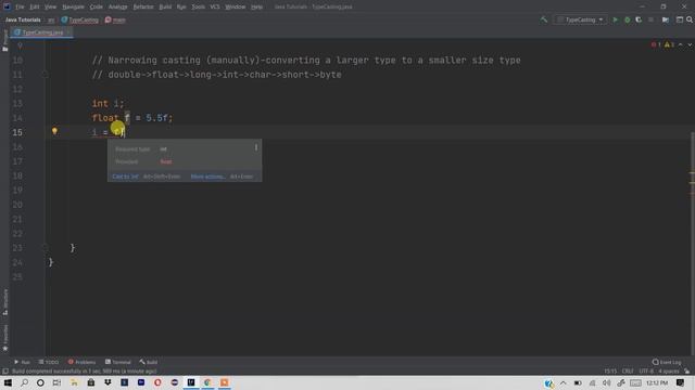 Type Casting in Java | Tutorial #15