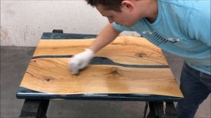 Epoxy Resin river Table . Стол-река из дуба и эпоксидной смолы своими руками.