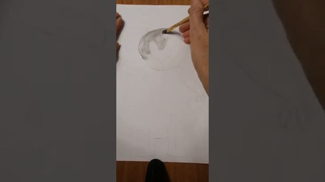 Рисование кошки акварелью