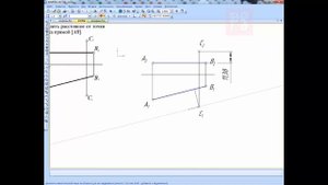 Определить расстояние от точки С до прямой АВ. Метод прямоугольного треугольника.