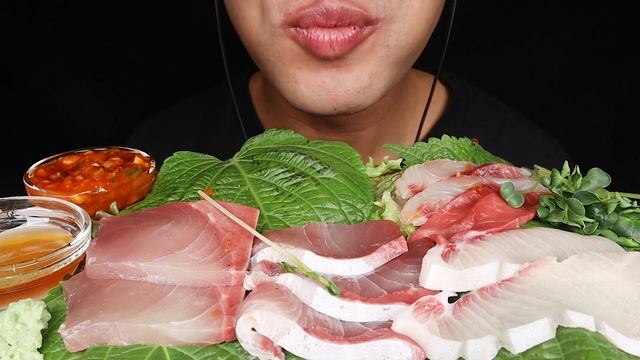 ASMR RAW SEAFOOD MUKBANG 대방어회 GIANT AMBERJACK(YELLOW TAIL)EATING SOUNDS NO TALKING