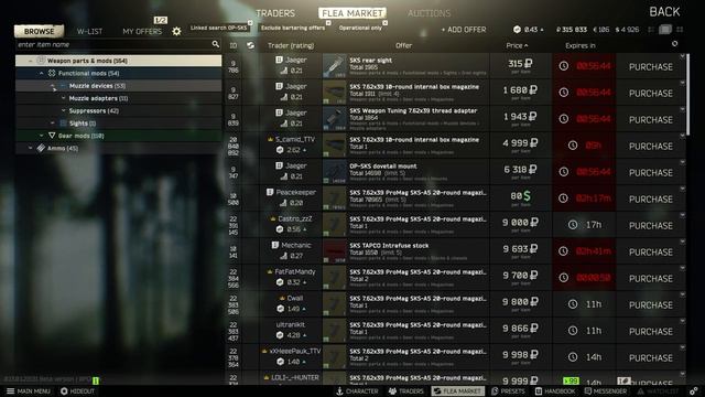 🔩 메카닉  : 건스미스 파트4 [ OP-SKS ] - 타르코프 퀘스트 공략 Gunsmith Part.4