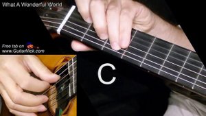WHAT A WONDERFUL WORLD: Easy Guitar Lesson + TAB + CHORDS by GuitarNick