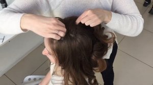 Свадебная прическа на натуральных волосах