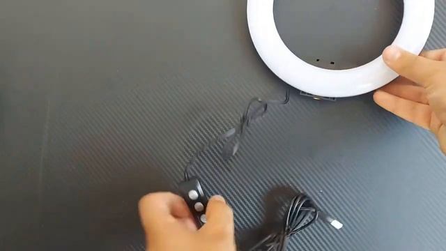 Светодиодная кольцевая LED лампа RGB цветная 20 см. смотреть онлайн